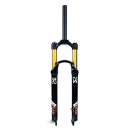SHKJ Spares MTB Bike Suspension Fork 26 27.5 29 Inch Travel 100mm Air Fork Disc Brake Quick Release Front Fork 1-1 / 8" Straight Tube HL / RL (Color : Manual, Size : 27.5inch)