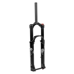ZFF Mountain Bike Fork MTB BOOST Air Suspension Fork 27.5" 29" Mountain Bike Front Fork Travel 140mm Damping Adjustment Shoulder Control 1-1 / 8" Thru Axle 110*15mm Disc Brake For DH AM TRAIL ( Color : Black , Size : 27.5 )