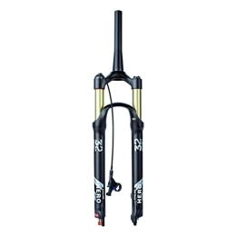 SuIcra Spares MTB Fork Mountain Bike Suspension Fork 26 / 27.5 / 29 Travel 100mm MTB Air Suspension Fork Rebound Adjust 1-1 / 8 Tapered Tube QR 9mm Manual / Remote Lockout (Color : Remote, Size : 26 inch)