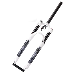 TISORT Spares MTB Fork Mountain Bike Suspension Fork 27.5 Inch Air Mountain Bike Suspension Fork 120mm Travel Straight Bicycle Front Fork (Color : White1)