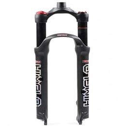 Mdjywl Mountain Bike Fork MTB Forks MTB Bicycle Fork 26 / 27.5 / 29 Inch Mountain Bike Suspension Fork Air damping Straight 1-1 / 8" QR Disc Brake Travel 100mm for Bike (Color : A-MATTE BLACK, Size : 27.5IN)