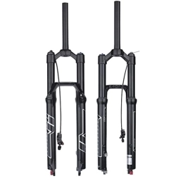 Boxkat Spares MTB Front Fork Air Fork 27.5 29 Inch 1-1 / 8" Magnesium Alloy For Mountain Bikes Shock Pneumatic Damping Fork Black (Color : Remote Lockout, Size : 27.5)