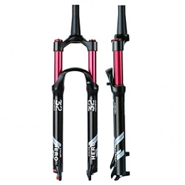 MGRH Spares MTB Remote Control Fork 26 27.5 29 ”1-1 / 8 ” Bicycle Absorber Travel 100mm Aluminum Alloy Straight Tube Bike Air Forks, Tapered Steerer and Straight Steerer Front Fork Manual .B-27.5 inch