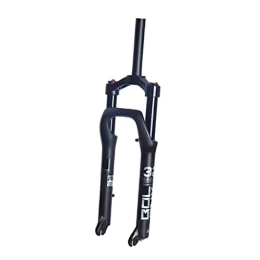 SuIcra Spares MTB Suspension Fork 20" / 26" 4.0 Inch Fat Tire 120mm Travel Spacing Air Pressure Suspension Fork Hub 135mm 1 1 / 8" Manual Lockout 9mm QR Fit Snow Beach XC Mountain Bike