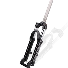 Generic Mountain Bike Fork MTB Suspension Fork 26 / 27.5 / 29 Inches, 28.6mm Straight Tube Spring Front Fork QR 9mm Mountain Bike Fork Manual Locking XC Bicycle Forks, Manual Lockout, 20inch