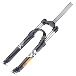 TISORT Spares MTB Suspension Fork 26 / 27.5 / 29 Inches Straight Tube Fork QR 9mm Travel 100mm Mountain Bike Fork Manual Locking XC Bicycle Forks (Color : Black orange, Size : 27.5")