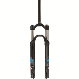 Generic Mountain Bike Fork MTB Suspension Fork 26 / 27.5 / 29 Inches, Straight Tube Spring Front Fork QR 9mm Travel 100mm Mountain Bike Fork Manual Locking XC Bicycle Forks, Manual Lockout, 27.5inch