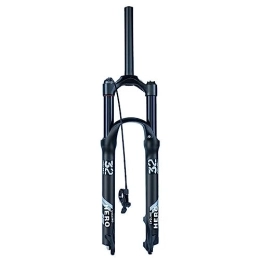 Generic Spares MTB Suspension Fork 26 / 27.5 / 29 Inches, Straight Tube Spring Front Fork Travel 100mm Mountain Bike Fork Manual Locking XC Bicycle Forks, wire control, 26inch