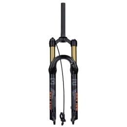 Mtb Suspension Fork 27.5/29 Inch Shock Absorbing And Vibration-proof Air Pressure Component Magnesium Alloy Fork (Color : Black Wire control, Size : 27.5)