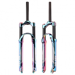 GYPING Spares MTB Suspension Fork, Aluminum Alloy Straight Tube (HL) Air Fork Colorful Vacuum Plating QR Fork Travel 120mm, HL / Straight-27.5inch