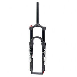 GrVpM Mountain Bike Fork MTB Suspension Fork, Double Air Chamber Shoulder Control(HL) Front Fork Forged Aluminum Alloy Travel 120mm, Black-29inch