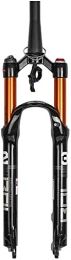 MGE Spares MTB Suspension Forks, 26", Conical Tube Aluminum Alloy Bike Disc Brake Shoulder Control Damping Adjustment Travel 100mm (Color : B, Size : 26 inch)