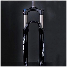 MZP Spares MZP 26" Bicycle Air Fork MTB Suspension Fork Smart Lock Bike Front Fork 1-1 / 8" Disc Brake Travel: 100mm (Color : Black, Size : 26inch)