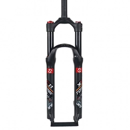 MZP Spares MZP Bicycle Suspension Fork 26 / 27.5 / 29inch Mountain Bike Air Fork Suspension Shoulder Control Aluminum Alloy Travel: 120mm (Color : Black, Size : 26inch)