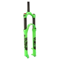 MZP Spares MZP Mountain Bike Suspension Fork 26 / 27.5 / 29in Aluminum Alloy MTB Air Fork Bicycle Fork Stroke: 120mm Shock Absorber Front Fork (Color : Green, Size : 27.5inch)