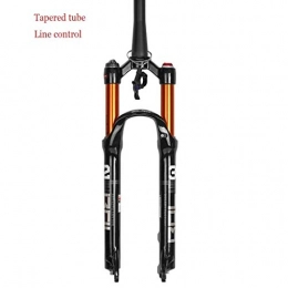 MZP Spares MZP MTB Bicycle Magnesium Alloy Suspension Fork 26 27.5 29 Inch Tapered / Straight Tube Front Fork Manual / Remote Locking (Color : B2, Size : 29inch)