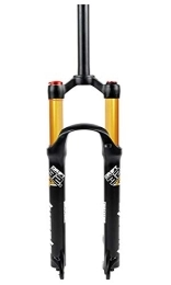 MZPWJD Mountain Bike Fork MZPWJD Bike Suspension Forks MTB Bike Suspension Fork 26 27.5 29 Inch Air Shock Absorber Bicycle Front Fork HL / RL Straight Steerer 1-1 / 8" QR Ultra Light 1720g (Color : Gold-A, Size : 26in)