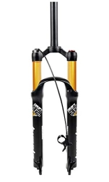 MZPWJD Mountain Bike Fork MZPWJD Bike Suspension Forks MTB Bike Suspension Fork 26 27.5 29 Inch Air Shock Absorber Bicycle Front Fork HL / RL Straight Steerer 1-1 / 8" QR Ultra Light 1720g (Color : Gold-B, Size : 27.5in)