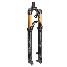 MZPWJD Mountain Bike Fork MZPWJD Mountain Bike Suspension Fork 26 / 27.5 / 29 Inch Air Fork MTB Straight 1-1 / 8" Travel 100mm XC Bicycle QR Hand Control Remote Control (Color : A-Gray, Size : 27.5in)