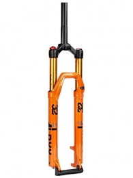 MZPWJD Mountain Bike Fork MZPWJD MTB Bicycle Fork 27.5in / 29in Cycling Suspension 32 Bike Front Fork Air Shock Absorber Straight 1-1 / 8" RL / HL Travel 105mm QR (Color : HL-Orange, Size : 27.5in)