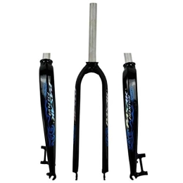 MZPWJD Mountain Bike Fork MZPWJD MTB Bike Hard Fork 26 / 27.5 / 29 Inch Aluminum Alloy Disc Brake Straight Tube 1-1 / 8" Superlight Bicycle Suspension Forks QR 800g (Color : A-Black, Size : 27.5inch)