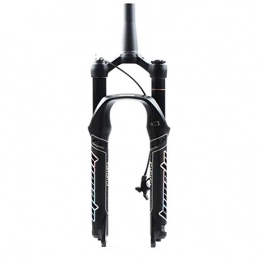 MZPWJD Mountain Bike Fork MZPWJD MTB Front Fork 27.5 29 Inch Bike Air Suspension 1-1 / 2" Steerer Bicycle Fork HL / RL Quick Release For Disc Brake Bike 100mm Travel (Color : Black Wire control, Size : 29")