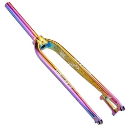NaHaia Spares NaHaia 26" 27.5" 29" Bicycle Hard Fork Mountain Bike Colorful Aluminum Alloy Fork Universal Hard Fork, Vertical Tube Length: 225Mm, Leg Removal Method: Quick Release Type