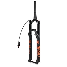 NaHaia Spares NaHaia 27.5 / 29" Mountain Bike Suspension Forks, 140mm Travel Tapered 39.8mm Bicycle Air Front Fork 15 * 100mm Rebound Adjustment 1-1 / 2" Accessories