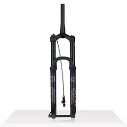 NaHaia Mountain Bike Fork NaHaia Downhill Mountain Bike Suspension Forks 27.5 / 29 DH MTB Air Fork Travel 160mm Rebound Adjust Black Tapered Fork Boost Thru Axle 15 * 110mm (Color : Remote, Size : 29'')