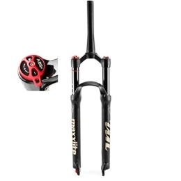 NaHaia Mountain Bike Fork NaHaia MTB Bicycle Front Fork, 26 / 27.5 / 29Inch Ultralight Gas Shock Absorber Rebound Adjust 100mm Travel With Scale Bike Air Front Forks Accessories