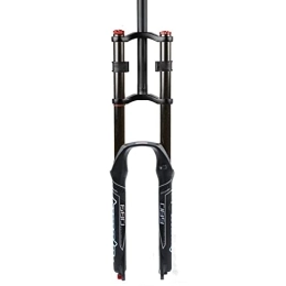 NaHaia Mountain Bike Fork NaHaia MTB Downhill Mountain Bike Fork 26" 27.5" 29" 1-1 / 8" Straight Tube Travel 130mm Air Front Suspension Fork QR 9mm Double Shoulder Control Suspension Forks for AM Bicycles