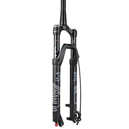 NANLIO Mountain Bike Fork NANLIO Bicycle Suspension 26 / 27.5 / 29 inch Air Fork Rebound Adjustment MTB Straight RL / LO Mountain Fork for Bike QR 100x9MM (MATE-27.5Cone-Remote)