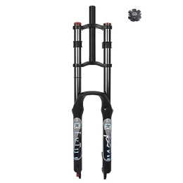 NESLIN Spares NESLIN Mountain bike fork, with adjustable damping system, suitable for mountain bike / XC / ATV, 26 inch-Noir
