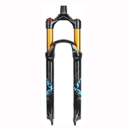 NESLIN Mountain Bike Fork NESLIN Mountain bike fork, with adjustable damping system, suitable for mountain bike / XC / ATV, 29-Blue Tapered Manual lockou