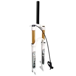 NESLIN Spares NESLIN Mountain bike fork, with adjustable damping system, suitable for mountain bike / XC / ATV, 29 inch-White Remote Lock