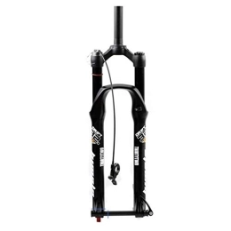 NESLIN Mountain Bike Fork NESLIN Mountain bike fork, with adjustable damping system, suitable for mountain bike / XC / ATV, Black Wire control-27.5