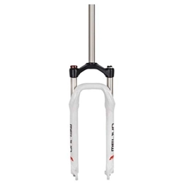 NESLIN Spares NESLIN Mountain bike fork, with adjustable damping system, suitable for mountain bike / XC / ATV, Blanc-26in