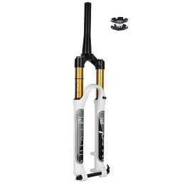 NESLIN Spares NESLIN Mountain bike fork, with adjustable damping system, suitable for mountain bike / XC / ATV, White Tapered Manual-27.5 inch