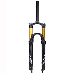 NEZIAN Mountain Bike Fork NEZIAN 26 27.5 29 Inch Mountain Bike Front Forks Air Suspension Travel 130mm Straight Tube QR 9mm Bicycle Accessories (Size : 27.5inch)