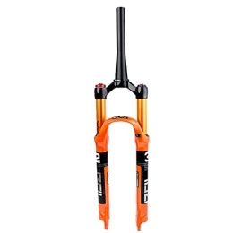 NEZIAN Mountain Bike Fork NEZIAN 26 / 27.5 / 29 Inch Mountain Suspension Fork Travel 100mm Shoulder Control Aluminum Magnesium Alloy Cycling Accessories (Color : Cone tube, Size : 27.5 inch)