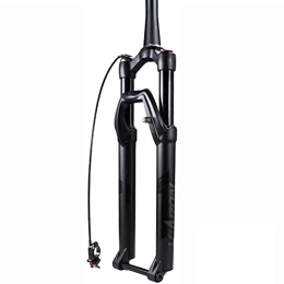 NEZIAN Mountain Bike Fork NEZIAN 27.5 / 29 Inch Suspension Fork MTB Aluminum Alloy Shock-absorbing Barrel Axle Damping Type Air Travel 100mm QR 15mm (Color : Wire control, Size : 27.5 inch)