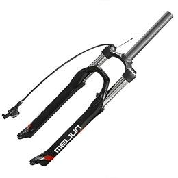NEZIAN Mountain Bike Fork NEZIAN 27.5 Inch Front Suspension Fork MTB Oil Spring Travel 100mm Disc Brake Cycling Accessories Aluminum Alloy Wire Control (Color : Black)