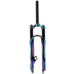 NEZIAN Mountain Bike Fork NEZIAN Bicycle Front Fork MTB Air 27.5 / 29 Inch Travel 100mm Damping Adjustment Disc Brake Cycling Accessories Wire Control (Size : 27.5 inch)