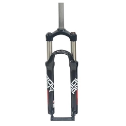 NEZIAN Spares NEZIAN Bike Suspension Fork 24 Inch, Aluminum Alloy 28.6 Mm Straight Tube Mountain MTB Cycling Disc Brake Shoulder Control Travel 100mm (Color : B, Size : 24inch)
