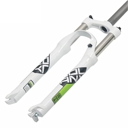NEZIAN Spares NEZIAN Cycling Mountain Bike Mechanical Fork 26 27.5 29 Inch MTB Bike Suspension Front Fork Travel 105mm Manual Lockout 28.6x210mm (Color : White, Size : 27.5inch)
