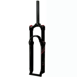 NEZIAN Spares NEZIAN Cycling Mtb Suspension Air Fork 26 26 / 27.5 / 29 Inch Bike Suspension Fork Travel 100mm Shock Absorbers Stright Black Tube Manual Air Front Fork (Color : Black, Size : 27.5inch)