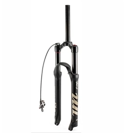 NEZIAN Mountain Bike Fork NEZIAN Cycling Suspension Air Fork 26 / 27.5 / 29 Mountain Bike Air Suspension Fork Shock Absorber Rebound Adjustment Straight Tube QR Remote Locking Fit Mountain / Road Bike (Color : A, Size : 29inch)