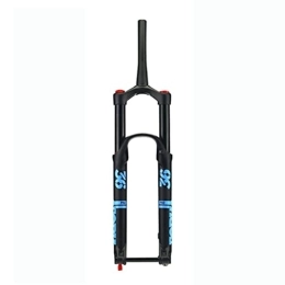 NEZIAN Mountain Bike Fork NEZIAN Cycling Suspension Air Fork 27.5 29 Inch Thru Axle 15mm MTB Air Suspension Fork Rebound Adjust 28.6mm Tapered Tube Manual Lockout Aluminum Alloy (Color : Black, Size : 27.5inch)