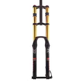 NEZIAN Mountain Bike Fork NEZIAN Front Suspension Fork Air 27.5 / 29 Inch Shoulder 32 Tubes Damping Rebound Disc Brake Cycling Accessories Aluminum Magnesium Alloy (Color : A, Size : 29 inch)