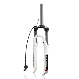 NEZIAN Mountain Bike Fork NEZIAN Front Suspension Fork Mountain Bike 27.5 Inch Oil Spring Travel 100mm Disc Brake Cycling Accessories Aluminum Alloy (Color : White)